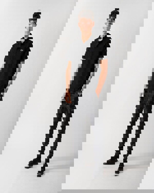 Lacoste Short Sleeved Mens Polo Shirt - Black 031 - CHO - Designer Mens Short Sleeve T-Shirts & Tops