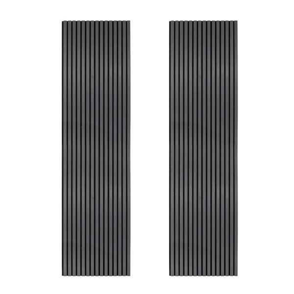Monstershop Acoustic Slat Wall Panels x 2 – Anthracite Grey