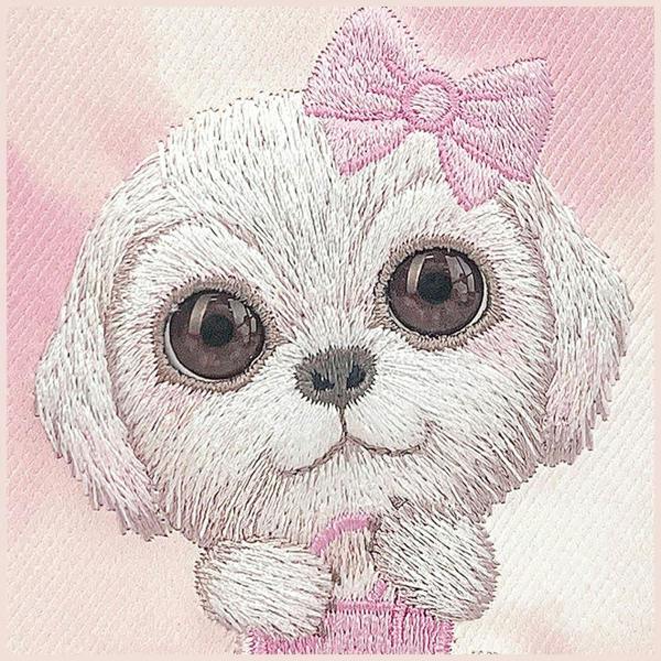 Nimmy Friends Nimmy Big Eye Cute Pet Bischon Fraise Dog Case with MagSafe for iPhone 17 6.3" Pink - N-XDY-IP17-02-A