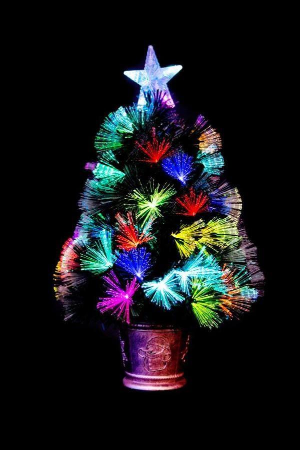 2ft to 6ft Fibre Optic Pre-Lit Artificial Christmas Tree with LED Lights image 1