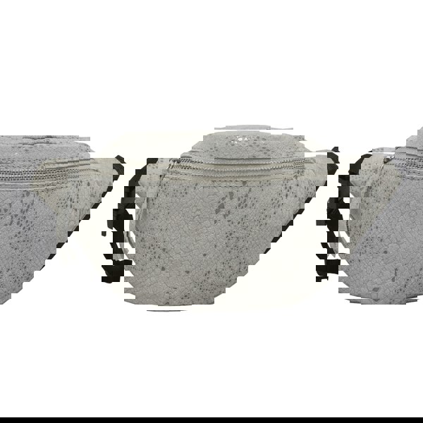 Assots London 'NOAH' Grey Python Snake Leather Bum Belt Bag