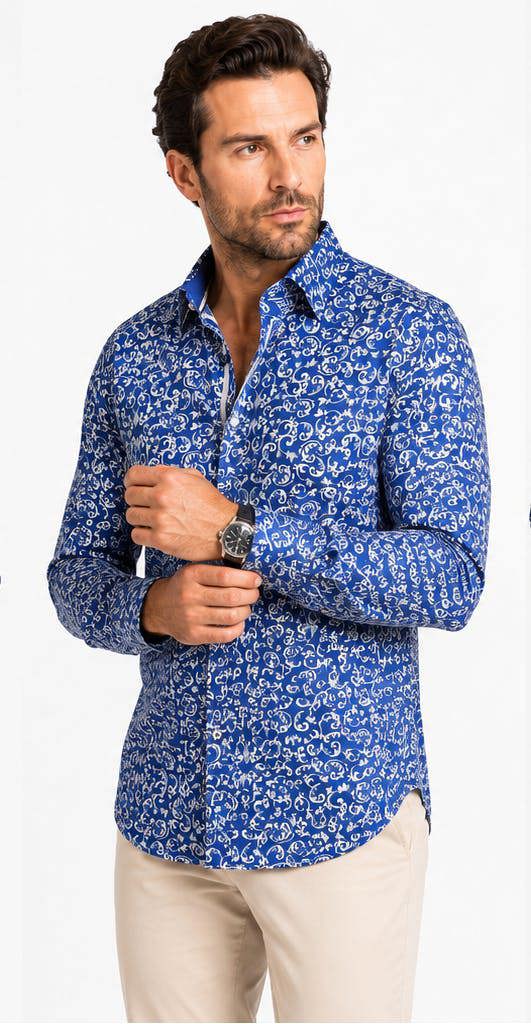 Claudio Lugli Ornamental Paisley Print Shirt