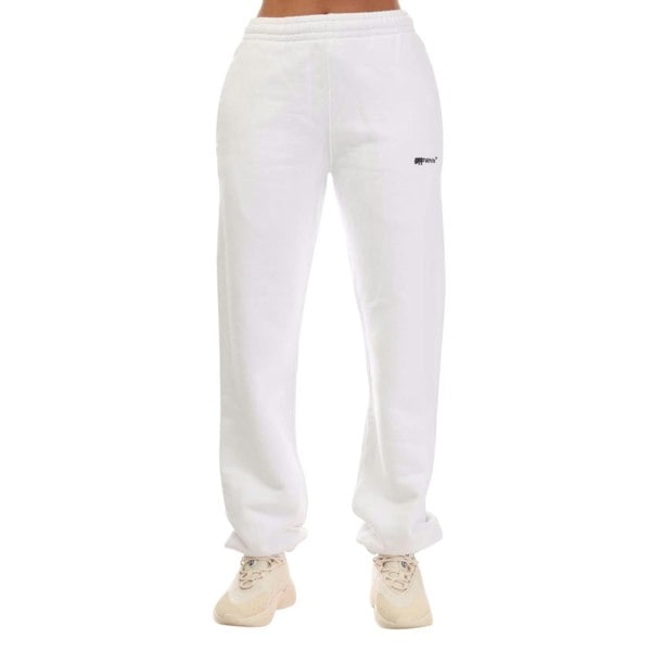 Off White Womens Spary Helvetica Cuffed Sweatpants - White/Black