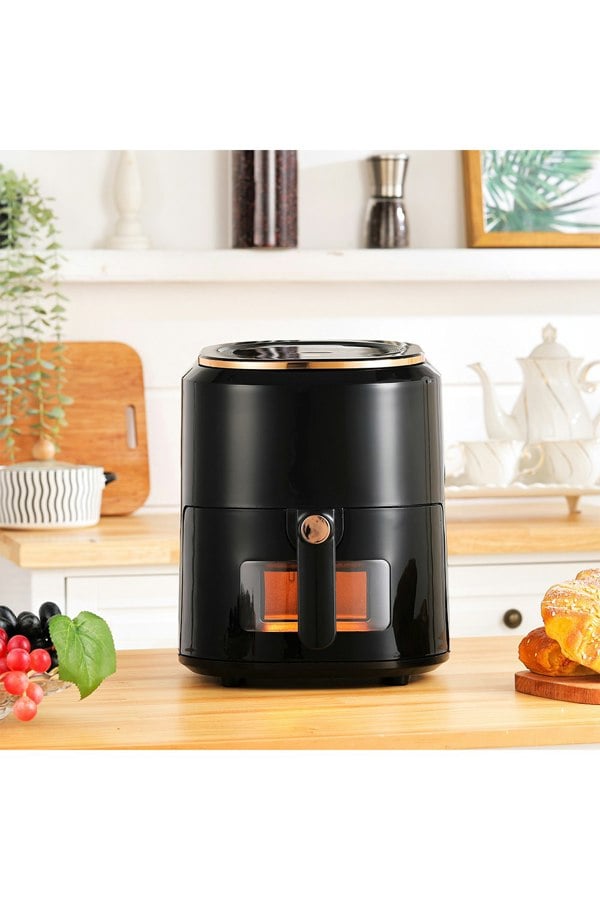 Living and Home 5L Black Digital Touchscreen Air Fryer