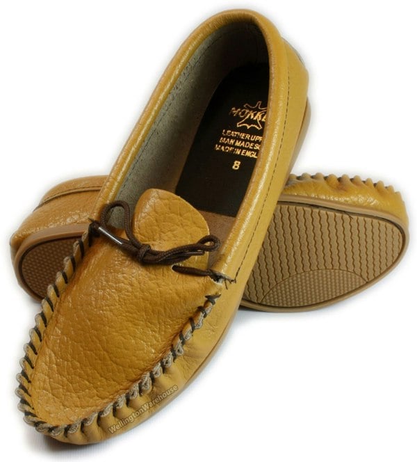Mokkers Coopers Moccasin Traditional Mens Leather Outdoor Slippers