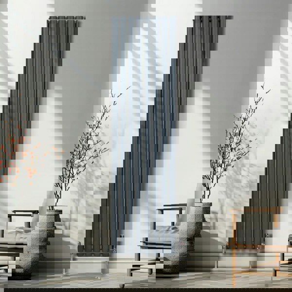 Monstershop Oval Column Radiator – 1800mm x 480mm – Anthracite Grey