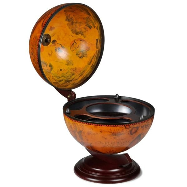 Berkfield Tabletop Globe Bar Wine Stand Wood