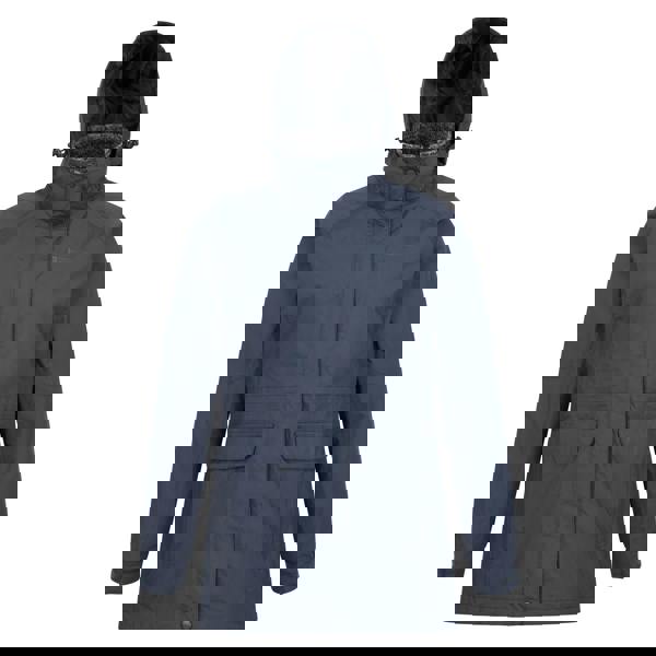 Mountain Warehouse Womens Glacial II Extreme 3 in 1 Long Jacket - Navy