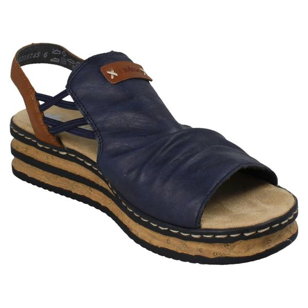 Rieker Ladies Rieker Wedge Sandal 62962