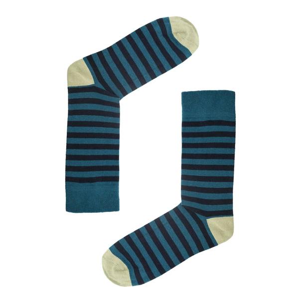 Jemsox 5pk Bordeaux & Manor Green Quintet - Organic Cotton Comfort Welt Socks (One Size UK 9-12)