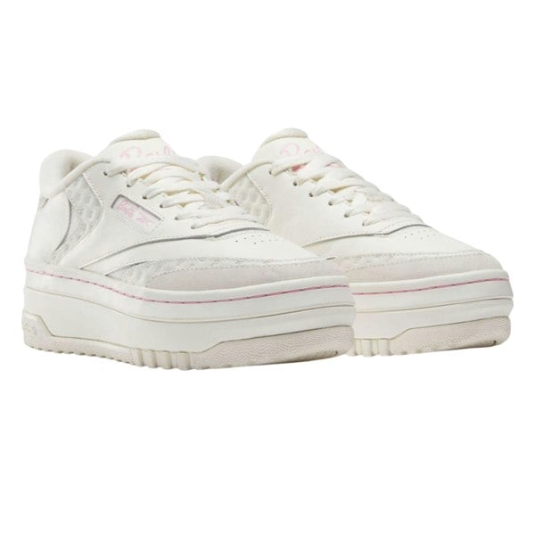 Reebok Unisex Adult X Barbie Club C Leather Trainers - White/Pink