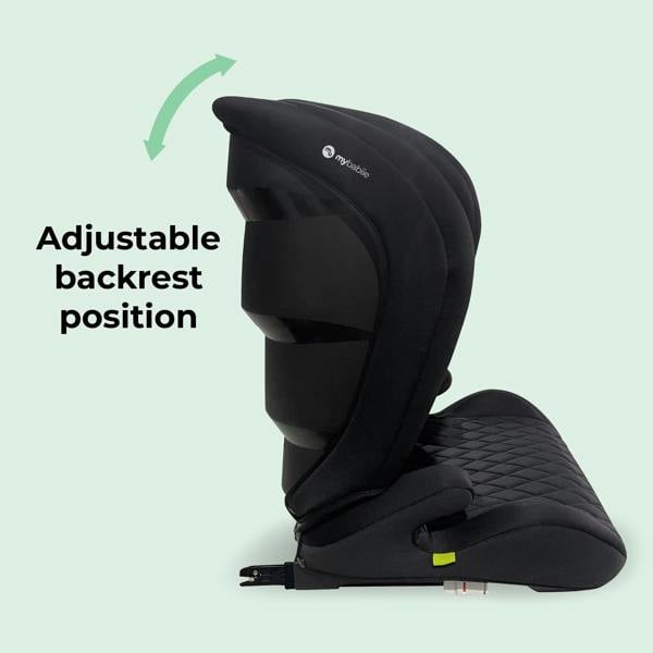 MBCS23 i-Size (100-150cm) High Back Booster Car Seat - Billie Faiers Quilted Black