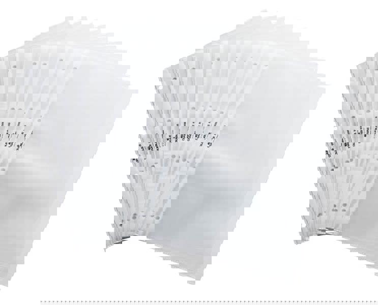 Durable Premium Punched Pockets for Table Flipcharts | 10 Pack | A4 Landscape