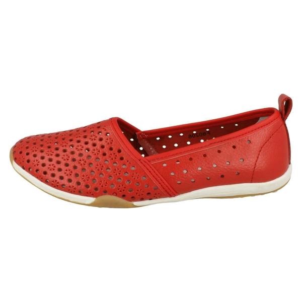 Down to Earth Ladies Down To Earth Flat Comfort Slip On Shoes