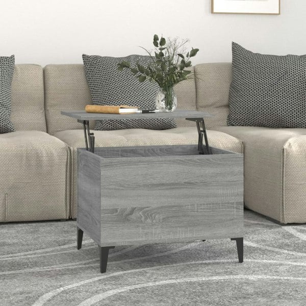 Berkfield Coffee Table Grey Sonoma 60x44.5x45 cm Engineered Wood