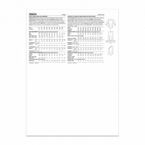 Simplicity Sewing Pattern 9634, Tops, Vintage Style for Women, H5 (6-8-10-12-14) - Intermediate