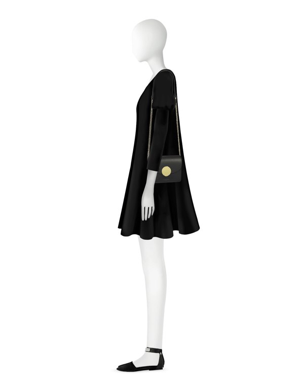 Le Parmentier New Ondina Mini Shoulder Bag - Black