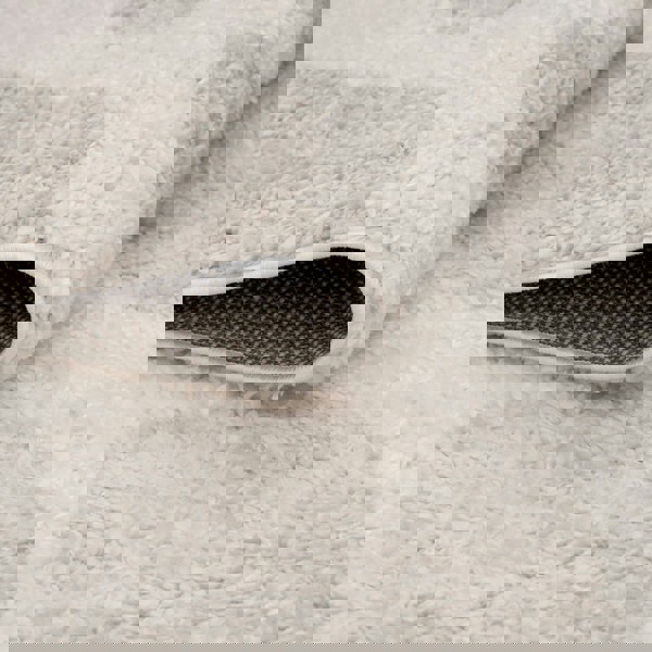 Moodi Shaggy Cream Rug, abstract design, soft underfoot feel | THE RUGS