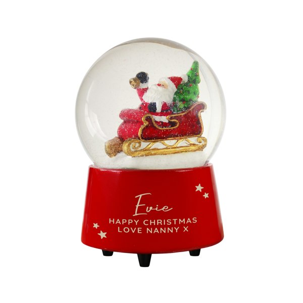 Personalised Memento Company Personalised Musical Santa Globe