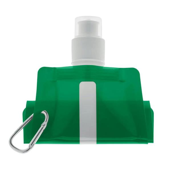 MidOcean Gates Plain Foldable 480ml Water Bottle - Transparent Green - 