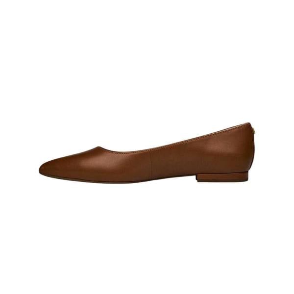 Ralph Lauren Womens/Ladies Pointed Leather Ballet Flats - Saddle - 