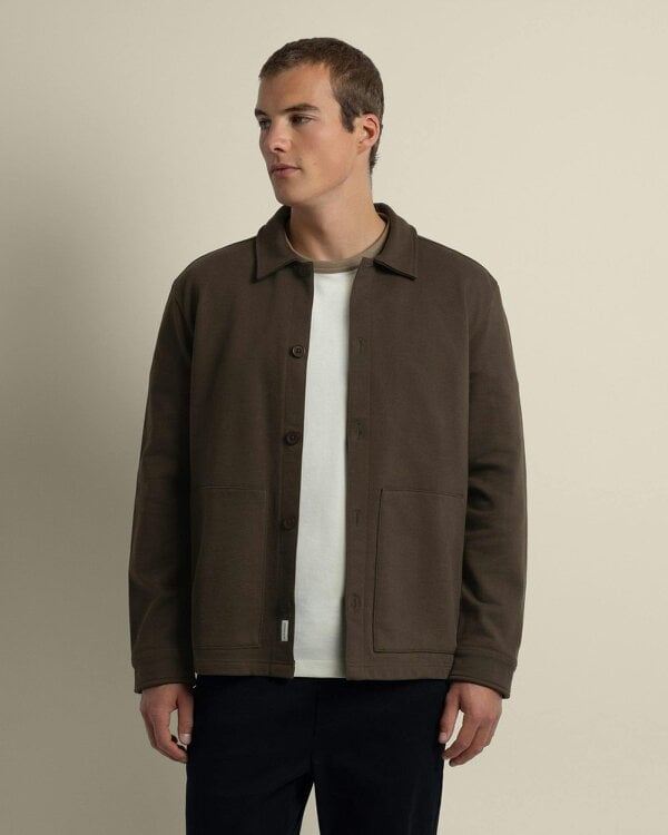 Larsson & Co Nordby - Heavy Jersey Overshirt - Brown