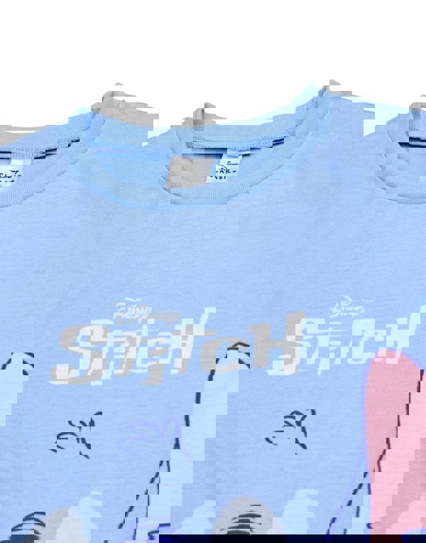 Disney Girls Multicoloured Stitch & Angel Multi-Pack of 2 Long Sleeve Long Leg Pyjama Set