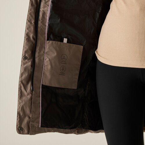 Regatta Womens Eryn Padded Jacket - Mocha/Black