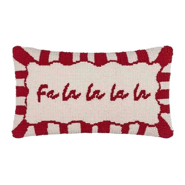 Furn Fa La La Tufted Candy Cushion Cover - Red/White - 