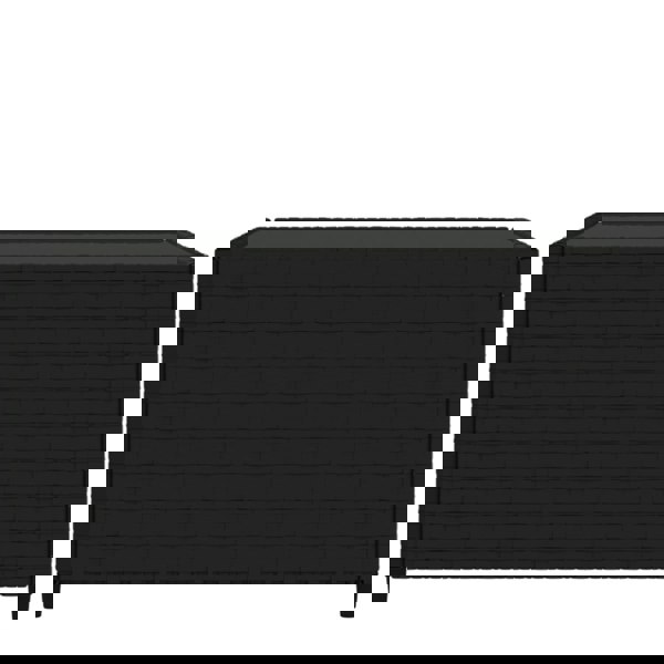 Berkfield Square Garden Coffee Table Black 50x50x30 cm Poly Rattan