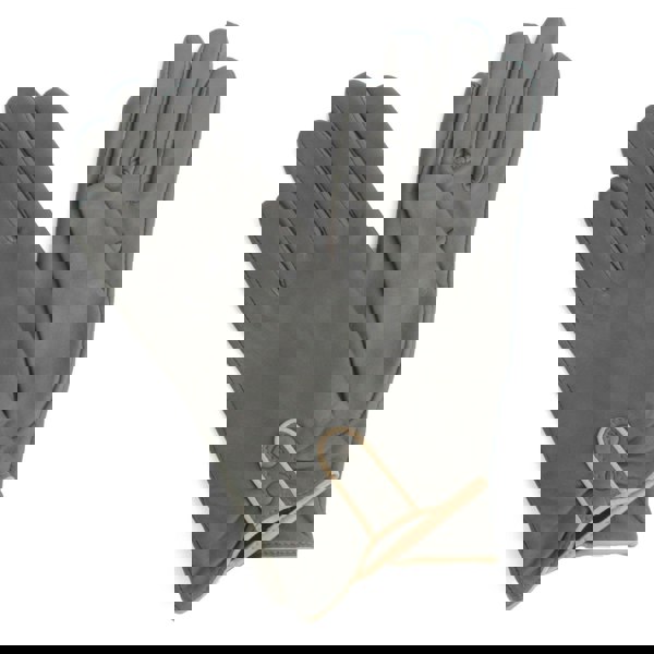 Eastern Counties Leather Womens Poppy Leather Winter Gloves - Grey/Ivory