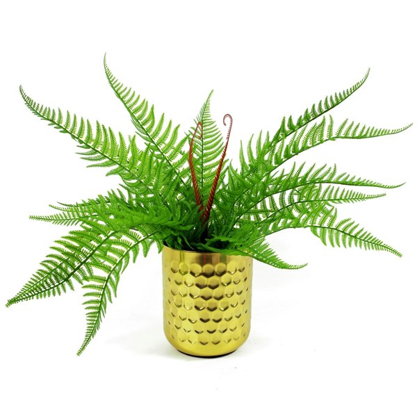 Leaf 60cm Artificial Bushy Dixie Wood Fern Dark Green Plant