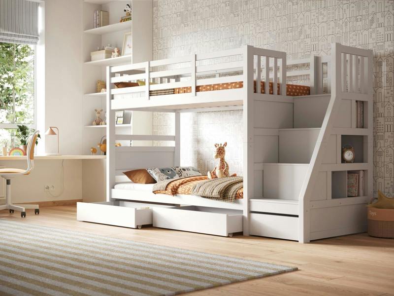 Flair Lunar Staircase Bunk Bed with Storage