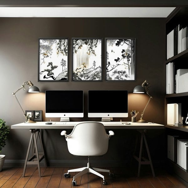 Decoration For Office Walls | Set of 3 wall art prints