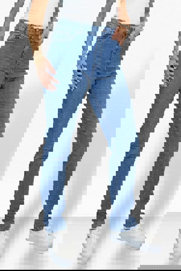 Paulo Due Womens Classic Straight Leg Denim Jeans