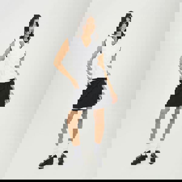 Brave Soul Black Pleated Mini Skirt - Black Image 3