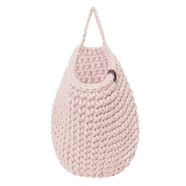 Zuri House Crochet hanging bags | PALE PINK