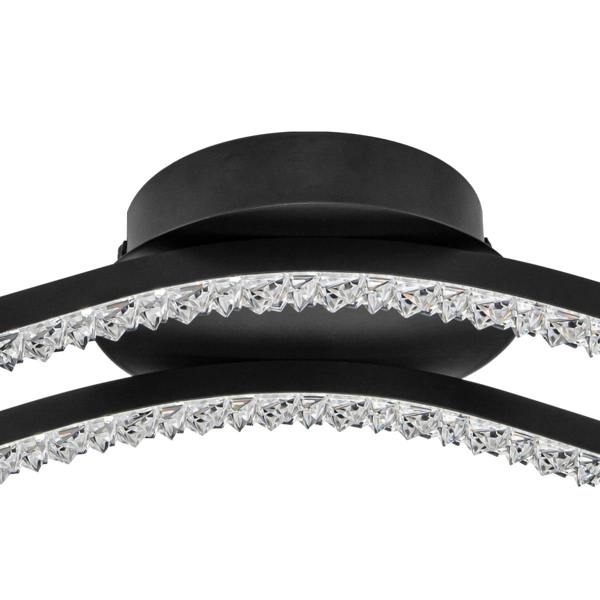 COSYLYTE Kenworth 2 Light Integrated LED Wavy Ceiling Light