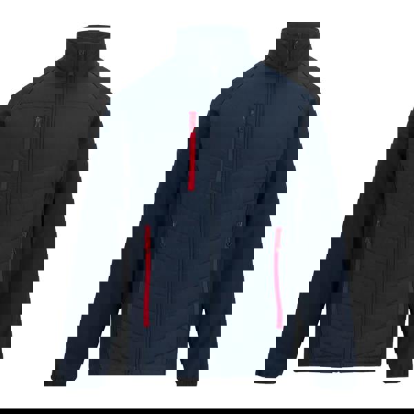 Regatta Mens Full Zip Padded Jacket - Navy/Classic Red - 