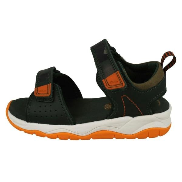 Clarks Childrens PLAYPRINT Collection By Clarks Big Cat Detailed Sandals Clowder Print