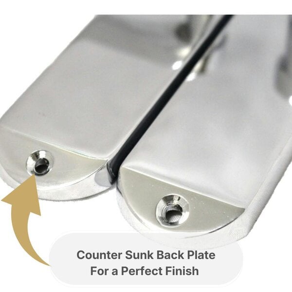 EDH Door Hardware Cadenza Victorian Scroll Lever Door Handles Chrome – Handle Only or Handle + Tubular Latch