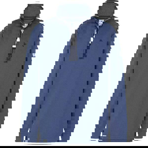 Lazy Jacks Mens Quarter Zip Sweatshirt - Denim