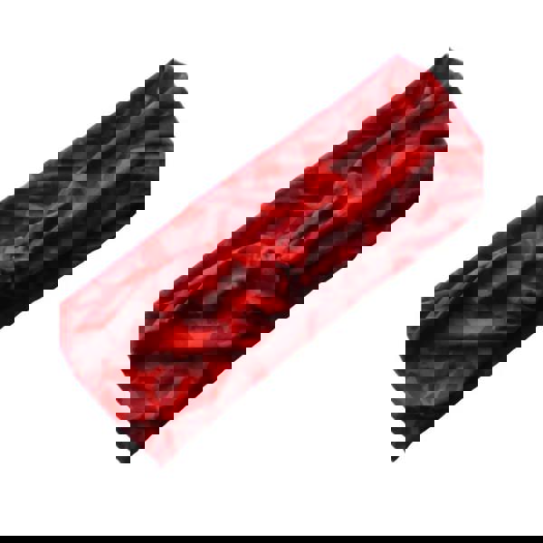 Red Fashy soft head band in camouflage with knot detail