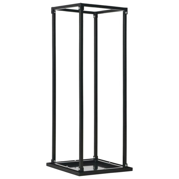 Berkfield Firewood Rack with Base Black 37x37x113 cm Steel