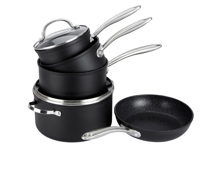 Prestige Cookware Set Non Stick Induction Suitable Dishwasher Safe - Pack of 5
