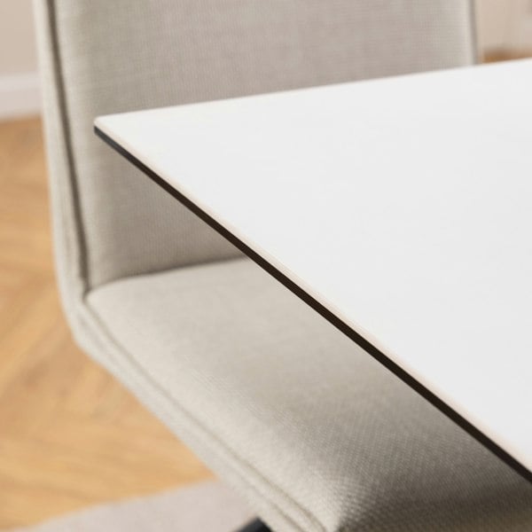 Furniture To Go Heaven Dining Table with Ceramic White Top 135cm