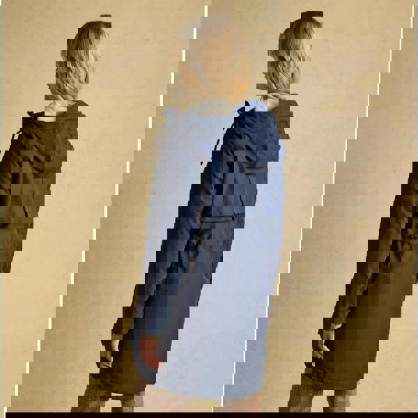 Joules Joules PORTWELL Waterproof Hoodie Raincoat With Adjustable Waist Navy