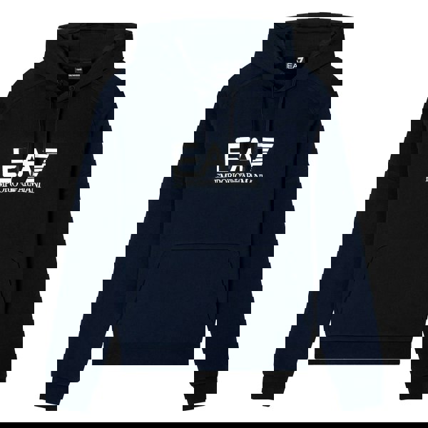 Emporio Armani EA7 EA7 Emporio Armani Visibility Cotton Hoodie Navy/White