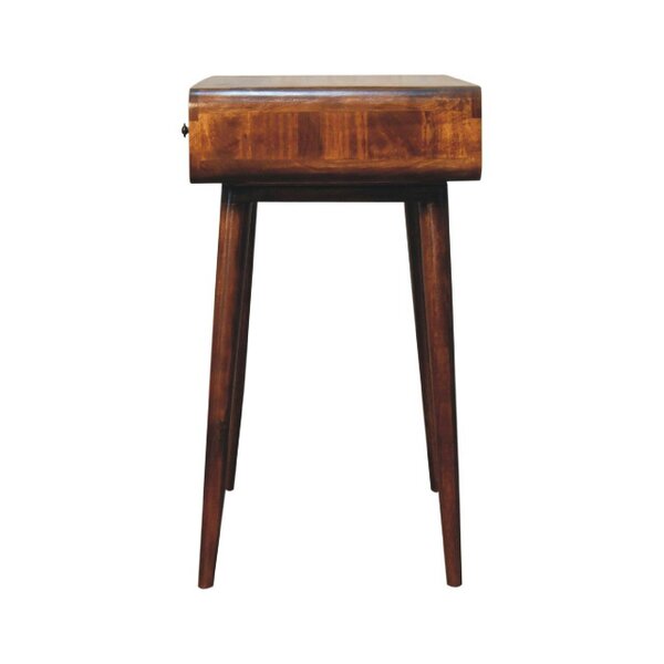 Wyld Haus Ostuni Curved Chestnut Writing Desk