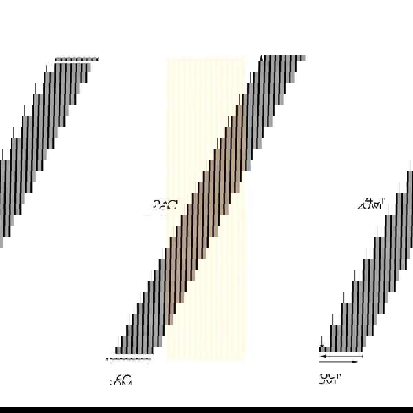Monstershop Acoustic Slat Wall Panel - Light Walnut